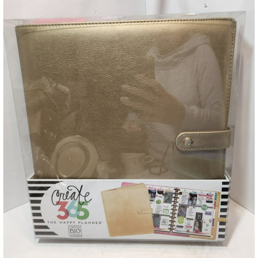 Me And My Big Ideas Happy Planner Create 365 Big Deluxe Cover Gold New in Box